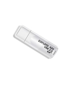 Флешка 620 64 ГБ белый EX 64GB 620 White Exployd