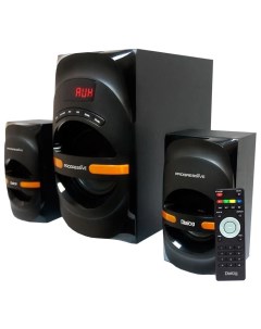 Колонки компьютерные AP 210B Black Orange Dialog