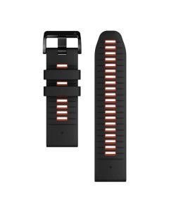 Ремешок QuickFit 26 Watch Bands Black Flame Red Silicone 010 13281 06 Garmin