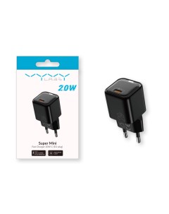 Сетевое зарядное устройство C20CE 02 Super Mini Fast Charger Type C 20W Черный Vyvylabs