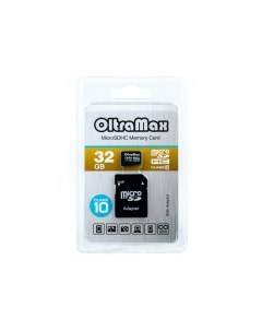 Карта памяти Micro SDHC 32Гб OltraMax MicroSDHC 32GB Class 10 BT935786 Gsmin