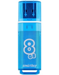 Флешка Glossy 8 ГБ голубой sb8gbgs b набор из 2 шт Smartbuy