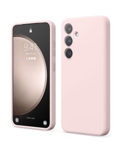 Чехол для Samsung Galaxy S24 силиконовый с покрытием Soft touch розовый Elago