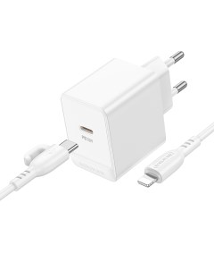 Сетевое зарядное устройство BAS13A 3 0A 20W для Lightning 8 pin Type C 1м White Borofone