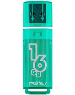 Флешка Glossy 16 ГБ зеленый sb16gbgs g 25 шт Smartbuy