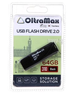 Флешка 310 64 ГБ черный OM 64GB 310 Black Exployd