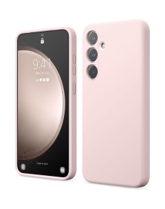 Чехол для Samsung Galaxy S24 Plus силиконовый с покрытием Soft touch розовый Elago