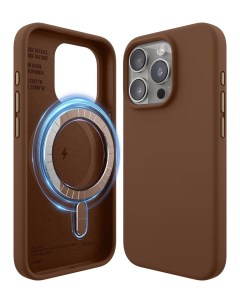 Чехол для iPhone 15 Pro с MagSafe и покрытием Soft touch коричневый Elago