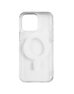Чехол накладка для iPhone 15 Pro Max MagSafe прозрачный Red line