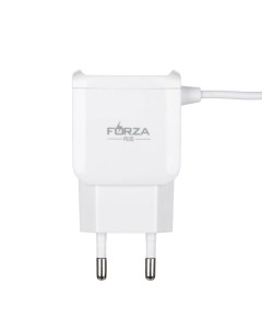 Сетевое зарядное устройство Старт 2 USB встроенный кабель micro Forza