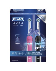 Набор электрических зубных щеток Braun Smart 4 4900 D601 525 3H 2 шт Oral-b