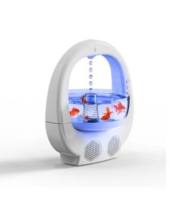 Антигравитационный увлажнитель воздуха Аквариум с Bluetooth динамиком и подсветкой Nobrand