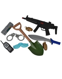 Детское игрушечное оружие набор военного для мальчика 9 предметов Zhorya