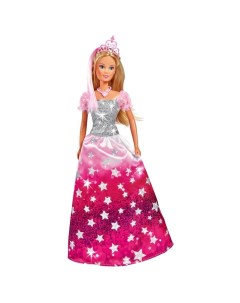 Кукла Штеффи в блестящем платье со звездочками и тиарой 29 см Simba