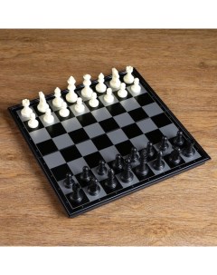 Набор 3 в 1 Классика шахматы шашки нарды магнитная доска 32х32 см Кнр