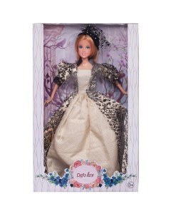 Кукла Defa Lucy Королевский шик в платье и шляпке 29 см 8402d жемчужно черное Abtoys