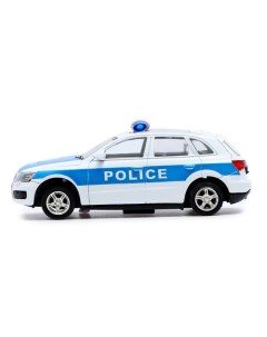 Машина металлическая Полицейский джип инерционная свет и звук масштаб 1 43 Nobrand