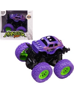 Машинка Junfa Джип Монстр инерционная фиолетовая 2018 04B фиолетовая Junfa toys