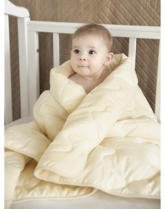 Одеяло детское стеганое 105х140 овечья шерсть бежевый Baby nice