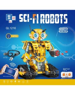 Конструктор QL1216 Желтый Робот на радиоуправлении Sci Fi Robots Zhe gao