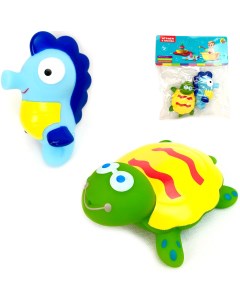 Набор игрушек для ванной черепашка и морской конек 109305 Playsmart