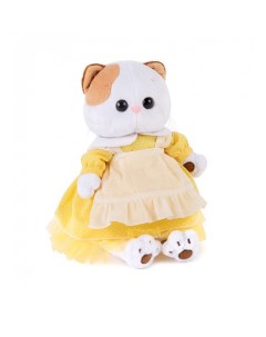 Мягкая игрушка Кошечка Ли Ли в желтом платье с передником 24 см Budi basa