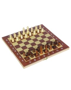 Игровой набор 3 в 1 Шашки шахматы нарды деревянный 29 х 29 см Nobrand