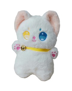 Мягкая игрушка Котик аниме белый 25 см Ermelenatoys