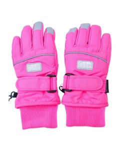 Перчатки для девочки зима Active фуксия черный р 15 Playtoday