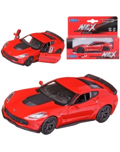 Машинка 1 38 2017 CHEVROLET CORVETTE Z06 красная 43752W красная Welly