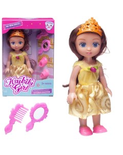 Кукла Junfa Kaibibi Girl Маленькая принцесса с аксесс в золотом платье BLD221 1 золотое Junfa toys