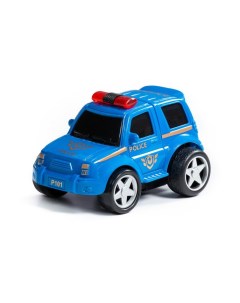 Машинка Крутой Вираж полиция инерционный синий П 78902 синий Полесье