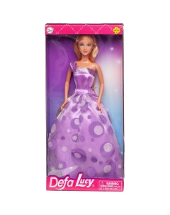 Кукла Defa Lucy Светский раут в фиолетовом длинном вечернем платье 29 см 8308d фиолетовое Abtoys