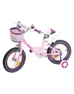 Велосипед 14 1 ск 3 4 года розовый 1шт Stitch