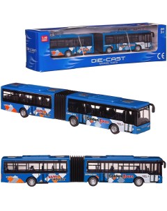 Автобус Junfa металлический синий 26x7x6 5 632 30 синий Abtoys