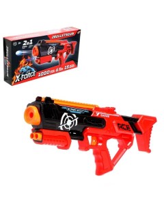 Бластер игрушечный 2BULLETSGUN стреляет мягкими и гелевыми пулями Woow toys