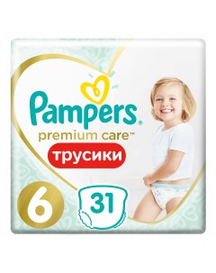 Подгузники трусики Premium Care Pants 6 15 кг 31 шт Pampers