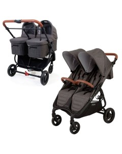 Коляска для 2 в 1 для двойни Snap Duo Trend Charcoal Valco baby