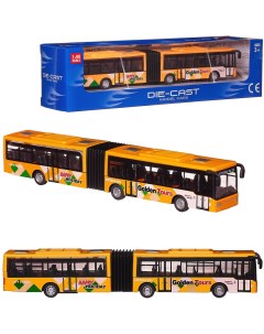 Автобус Junfa металлический желтый 26x7x6 5 632 30 желтый Abtoys