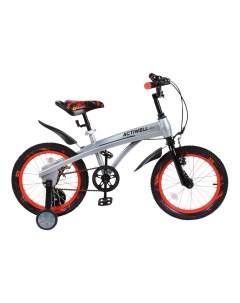 Велосипед городской детский двухколесный 16 серебристый Actiwell