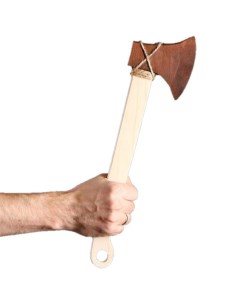 Сувенирное деревянное оружие игрушка Топор Охотничий массив бука 2933319 Доброе дерево