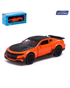 Машина металлическая Спорт инерция открываются двери багажник цвет оранжевый Автоград