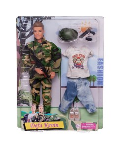 Игровой набор Кукла Kevin Военный дополнительный комплект одежды 30 см 8412d белая Defa