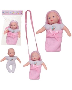 Игровой набор Baby Ardana Пупс 23 см в розовой сумочке WJ B5070 розовая Abtoys
