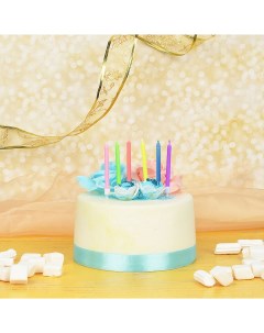 Набор свечей для торта с цветным пламенем 6 шт Капитан весельчак