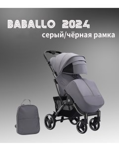 Коляска прогулочная Babalo Future 2024 серый черная рама Baballo