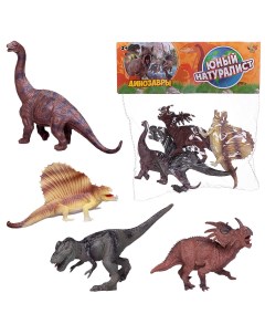 Игровой набор Юный натуралист фигурки динозавров 4 штуки в ассор 127684 tn Abtoys