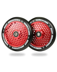 Колеса для самоката Honeycore Wheels 120x24mm 2шт Black Red Root industries