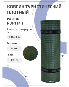 Коврик плотный тактический Hunter для туризма охоты и рыбалки 8 мм 180х60 см хаки Isolon