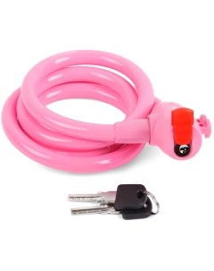 Велозамок 1200 х12 ключ арт VS 582 цв розовый Vinca sport